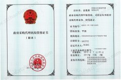 政府采购甲级资质证书